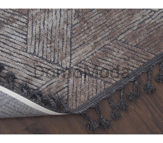 Синтетический ковер RETRO 30 262 , BROWN BLACK Купить в интернет магазине ДомоМода фото 2 Синтетический ковер RETRO 30 262 , BROWN BLACK - высокое качество по лучшей цене в Украине изображение 2.